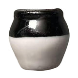 Maxbell Ceramic Vase Fridge Magnets Diy Vase Model for DIY Projects Cabinet Door Black White