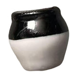 Maxbell Ceramic Vase Fridge Magnets Diy Vase Model for DIY Projects Cabinet Door Black White