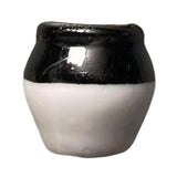 Maxbell Ceramic Vase Fridge Magnets Diy Vase Model for DIY Projects Cabinet Door Black White