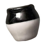 Maxbell Ceramic Vase Fridge Magnets Diy Vase Model for DIY Projects Cabinet Door Black White
