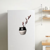 Maxbell Ceramic Vase Fridge Magnets Diy Vase Model for DIY Projects Cabinet Door Black White