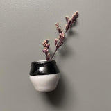 Maxbell Ceramic Vase Fridge Magnets Diy Vase Model for DIY Projects Cabinet Door Black White