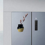 Maxbell Ceramic Vase Fridge Magnets Diy Vase Model for DIY Projects Cabinet Door Black Yellow