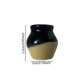 Maxbell Ceramic Vase Fridge Magnets Diy Vase Model for DIY Projects Cabinet Door Black Yellow