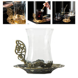 Maxbell Flower Tea Cup Gift Espresso Cups for Valentines Day Female Birthday Present Green