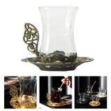 Maxbell Flower Tea Cup Gift Espresso Cups for Valentines Day Female Birthday Present Green
