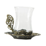 Maxbell Flower Tea Cup Gift Espresso Cups for Valentines Day Female Birthday Present Green