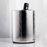 Maxbell Ice Bucket Insulated Portable Double Walled for Indoor Champagne Use Argent
