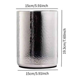 Maxbell Ice Bucket Insulated Portable Double Walled for Indoor Champagne Use Argent