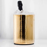 Maxbell Ice Bucket Insulated Portable Double Walled for Indoor Champagne Use Gold