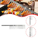 Maxbell Comb Barbecue Skewer Reusable Metal Kebab Stick for Barbecue Outdoor Chicken