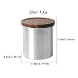 Maxbell Coffee Canister Decorative Coffee Bean Storage Container for Candy Nut Snack 380ml