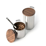 Maxbell Coffee Canister Decorative Coffee Bean Storage Container for Candy Nut Snack 580ml