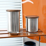 Maxbell Coffee Canister Decorative Coffee Bean Storage Container for Candy Nut Snack 580ml