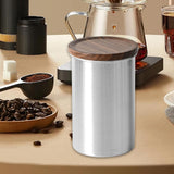 Maxbell Coffee Canister Decorative Coffee Bean Storage Container for Candy Nut Snack 580ml