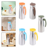 Maxbell 1000ml Stainless Steel Iced Tea Juice Pitcher for Restaurant Sturdy 8.5x23cm Orange