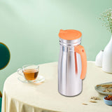 Maxbell 1000ml Stainless Steel Iced Tea Juice Pitcher for Restaurant Sturdy 8.5x23cm Orange
