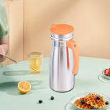 Maxbell 1000ml Stainless Steel Iced Tea Juice Pitcher for Restaurant Sturdy 8.5x23cm Orange