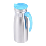Maxbell 1000ml Stainless Steel Iced Tea Juice Pitcher for Restaurant Sturdy 8.5x23cm Blue