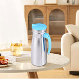 Maxbell 1000ml Stainless Steel Iced Tea Juice Pitcher for Restaurant Sturdy 8.5x23cm Blue