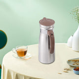 Maxbell 1000ml Stainless Steel Iced Tea Juice Pitcher for Restaurant Sturdy 8.5x23cm Brown