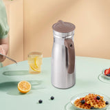 Maxbell 1000ml Stainless Steel Iced Tea Juice Pitcher for Restaurant Sturdy 8.5x23cm Brown