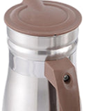 Maxbell 1000ml Stainless Steel Iced Tea Juice Pitcher for Restaurant Sturdy 8.5x23cm Brown