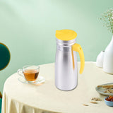 Maxbell 1000ml Stainless Steel Iced Tea Juice Pitcher for Restaurant Sturdy 8.5x23cm Yellow