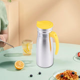 Maxbell 1000ml Stainless Steel Iced Tea Juice Pitcher for Restaurant Sturdy 8.5x23cm Yellow