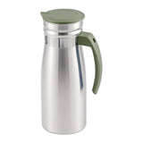 Maxbell 1000ml Stainless Steel Iced Tea Juice Pitcher for Restaurant Sturdy 8.5x23cm Green