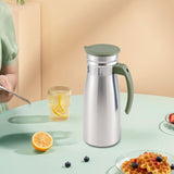 Maxbell 1000ml Stainless Steel Iced Tea Juice Pitcher for Restaurant Sturdy 8.5x23cm Green