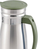 Maxbell 1000ml Stainless Steel Iced Tea Juice Pitcher for Restaurant Sturdy 8.5x23cm Green