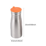 Maxbell 1.0 L Stainless Steel Iced Tea Juice Pitcher Sturdy for Restaurant 3.3x9inch Orange