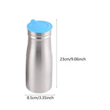 Maxbell 1.0 L Stainless Steel Iced Tea Juice Pitcher Sturdy for Restaurant 3.3x9inch Blue