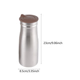 Maxbell 1.0 L Stainless Steel Iced Tea Juice Pitcher Sturdy for Restaurant 3.3x9inch Brown