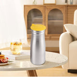 Maxbell 1.0 L Stainless Steel Iced Tea Juice Pitcher Sturdy for Restaurant 3.3x9inch Yellow