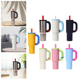Maxbell Insulated Tumbler Keep Cold Resuable Coffee Cup for Fishing Women Men Picnic Silver