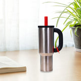 Maxbell Insulated Tumbler Keep Cold Resuable Coffee Cup for Fishing Women Men Picnic Silver