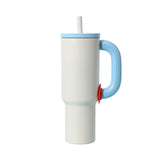 Maxbell Insulated Tumbler Keep Cold Resuable Coffee Cup for Fishing Women Men Picnic White