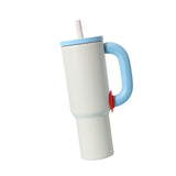 Maxbell Insulated Tumbler Keep Cold Resuable Coffee Cup for Fishing Women Men Picnic White