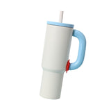 Maxbell Insulated Tumbler Keep Cold Resuable Coffee Cup for Fishing Women Men Picnic White