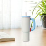 Maxbell Insulated Tumbler Keep Cold Resuable Coffee Cup for Fishing Women Men Picnic White
