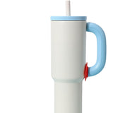 Maxbell Insulated Tumbler Keep Cold Resuable Coffee Cup for Fishing Women Men Picnic White