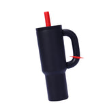 Maxbell Insulated Tumbler Keep Cold Resuable Coffee Cup for Fishing Women Men Picnic Black