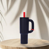 Maxbell Insulated Tumbler Keep Cold Resuable Coffee Cup for Fishing Women Men Picnic Black
