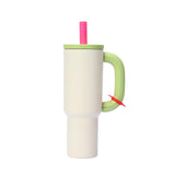 Maxbell Insulated Tumbler Keep Cold Resuable Coffee Cup for Fishing Women Men Picnic Beige