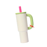 Maxbell Insulated Tumbler Keep Cold Resuable Coffee Cup for Fishing Women Men Picnic Beige