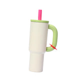 Maxbell Insulated Tumbler Keep Cold Resuable Coffee Cup for Fishing Women Men Picnic Beige