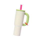 Maxbell Insulated Tumbler Keep Cold Resuable Coffee Cup for Fishing Women Men Picnic Beige