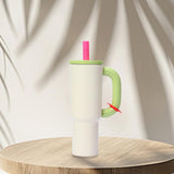 Maxbell Insulated Tumbler Keep Cold Resuable Coffee Cup for Fishing Women Men Picnic Beige